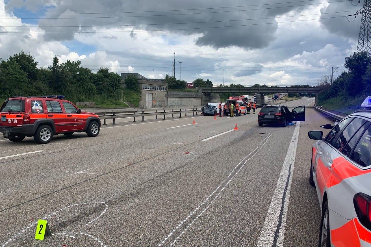 Tragischer Unfall in Egerkingen SO - Frau nach Unfall auf der A2 tot - Weitere Erwachsene und Kinder verletzt!