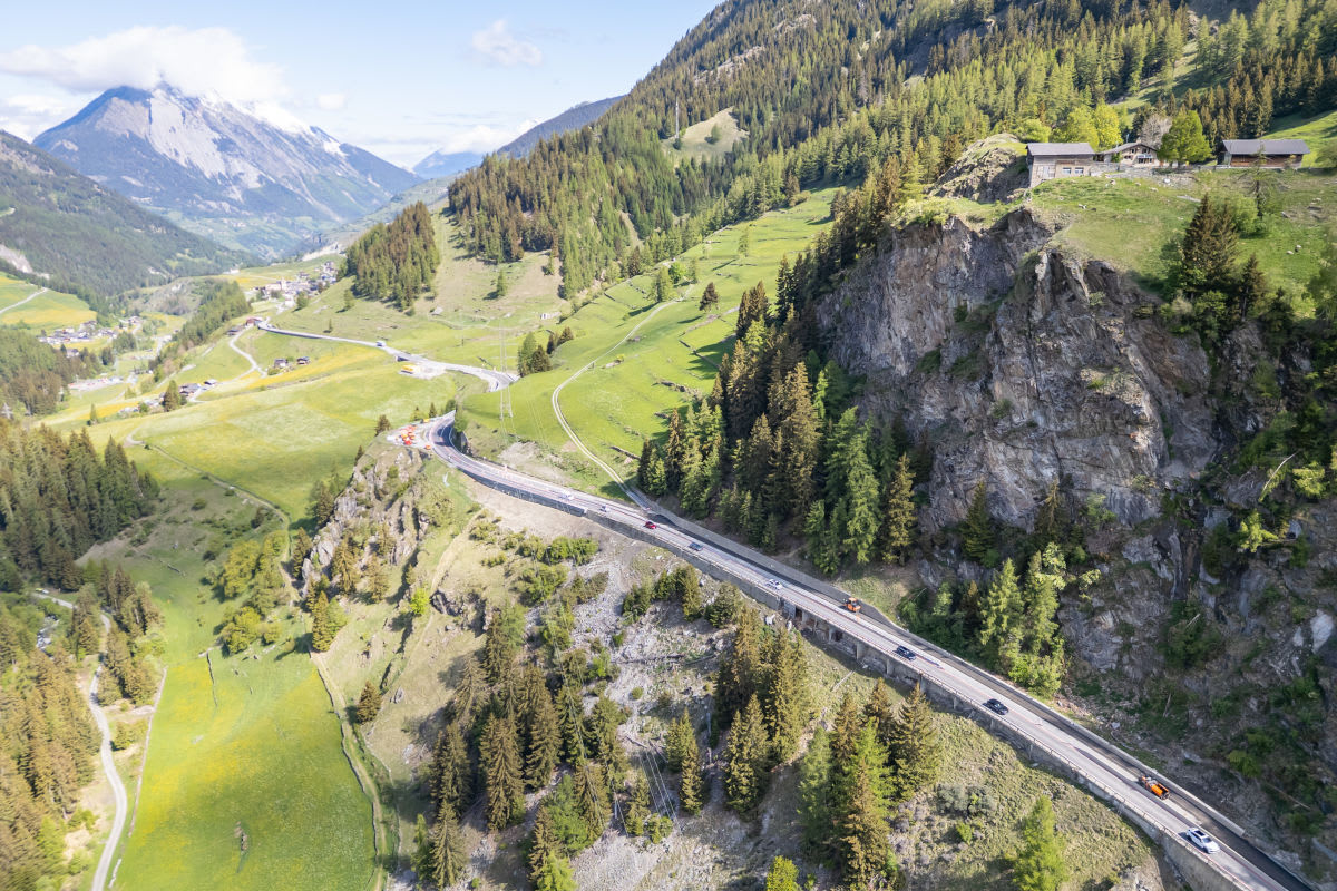 Liddes VS – Verkehrsbehinderungen durch Baustelle auf der A21