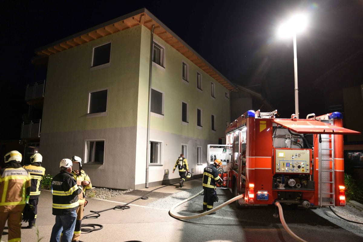 Alpnachstad OW – Brand in Mehrfamilienhaus