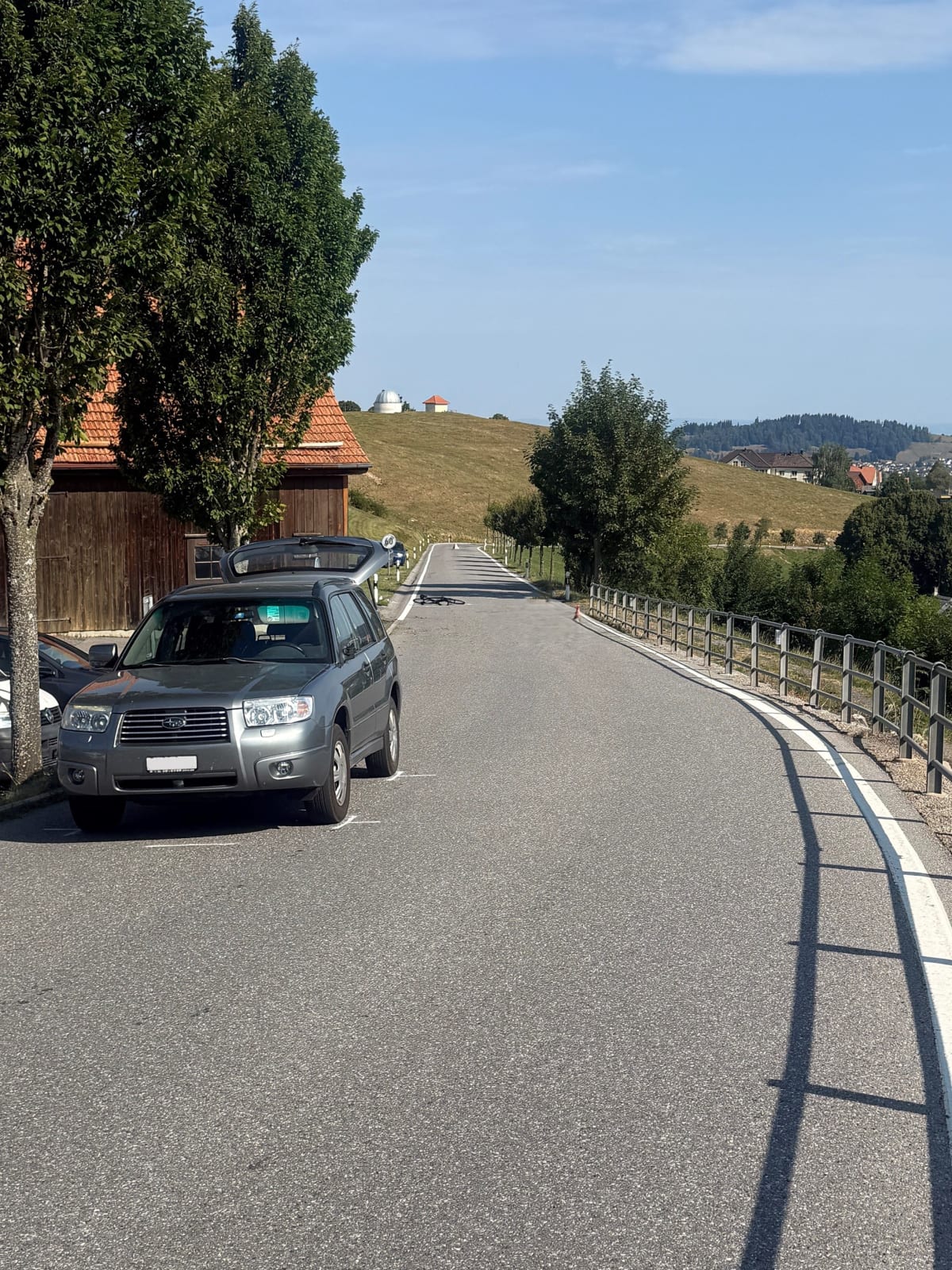 Trogen AR – Schwerer Unfall zwischen Rennrad und Auto