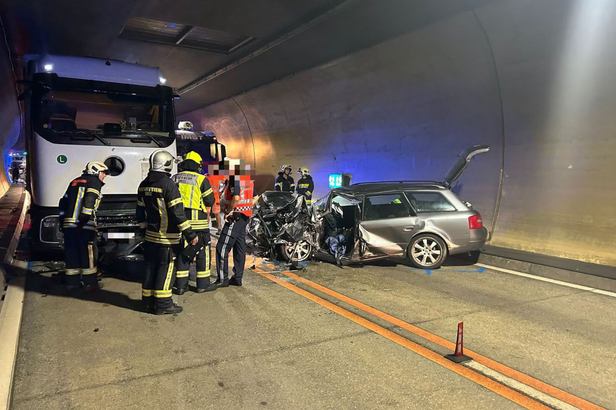 Schwerer Unfall nach riskanten Überholmanövern im Roppener Tunnel