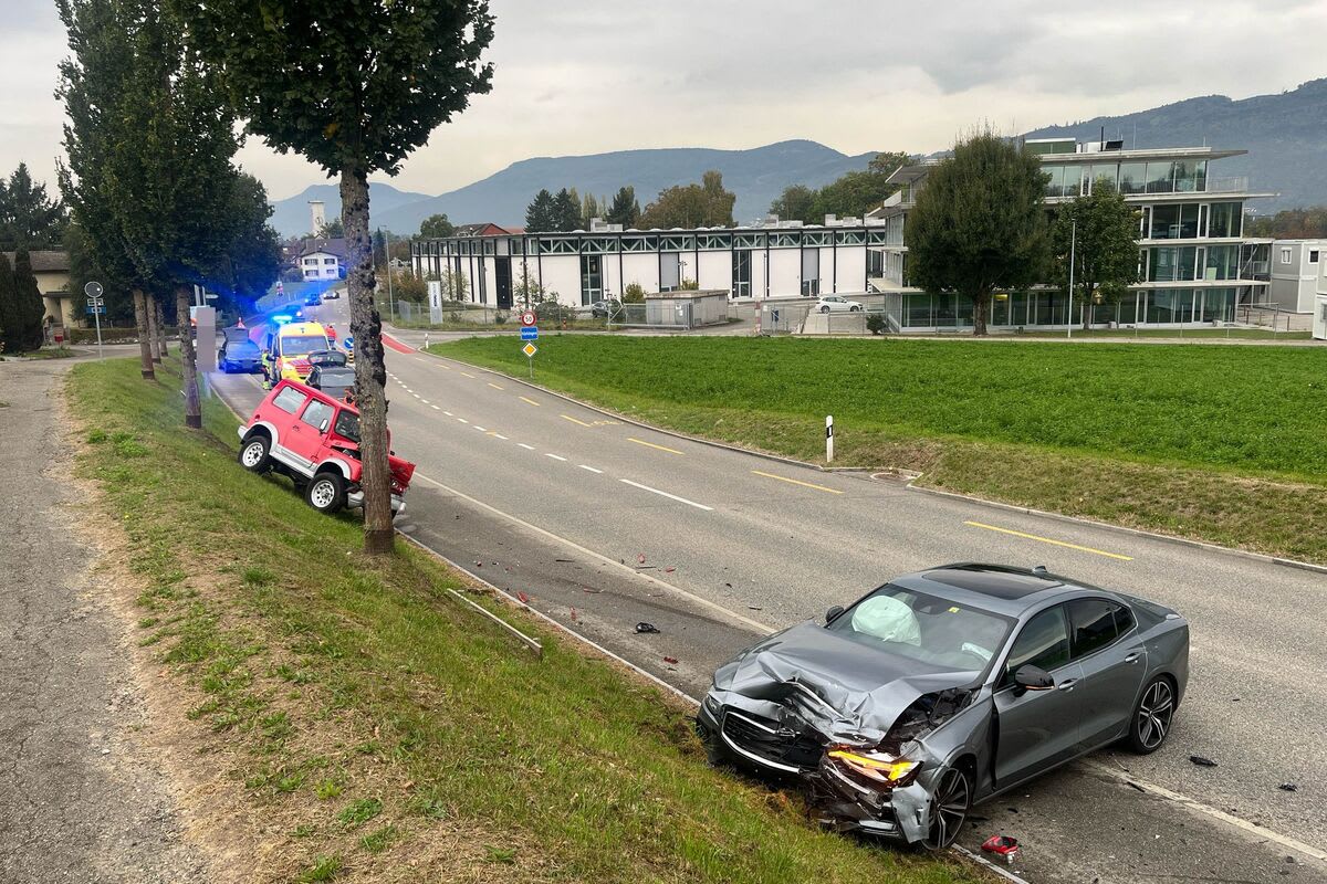 Härkingen SO - Unfall auf der Gegenfahrbahn