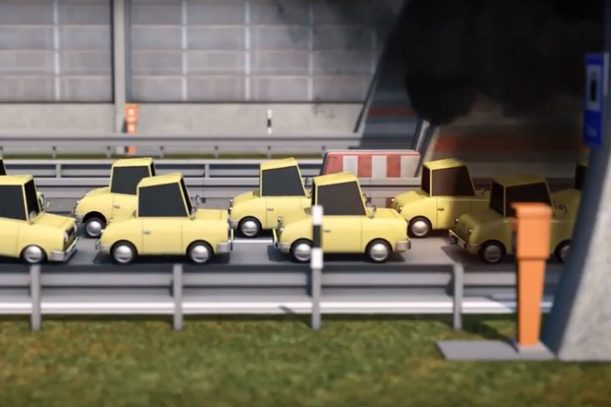 Eine richtige Rettungsgasse rettet Leben