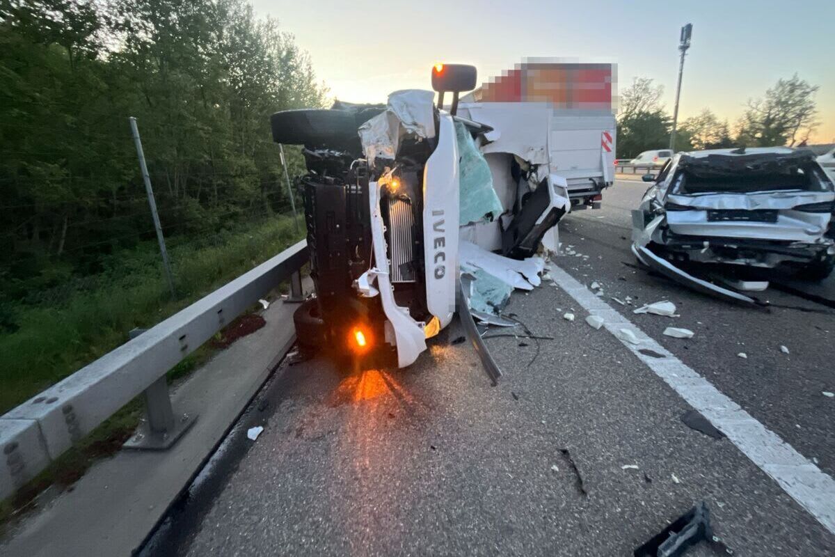  A1 Gunzgen SO – Lieferwagenlenker stirbt bei Unfall