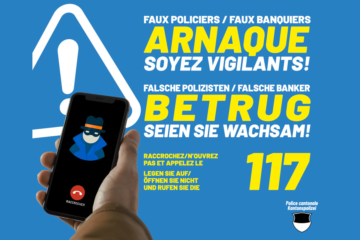 Kanton Freiburg – Warnung vor Betrug durch falsche Polizisten