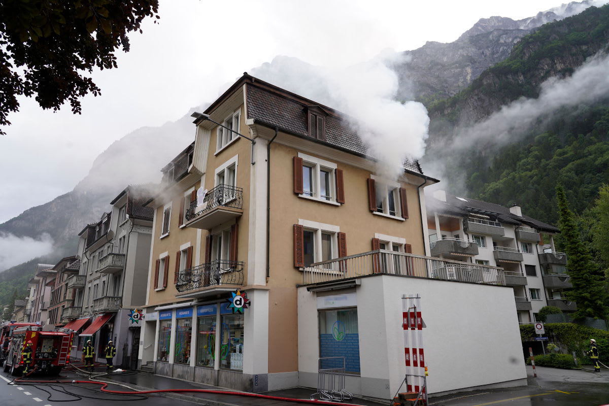 Brand in Erstfeld UR – Zwei Personen in Spital gebracht