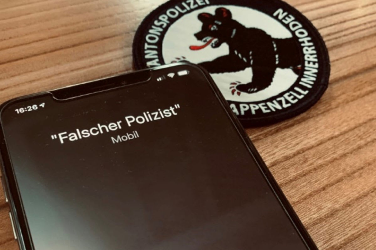 Kantonspolizei Appenzell Innerrhoden warnt vor Telefonbetrügern in Polizeiuniform