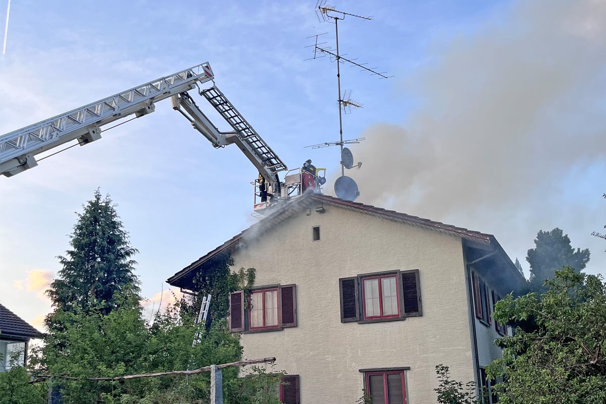Sirnach TG – Einfamilienhaus nach Brand beschädigt