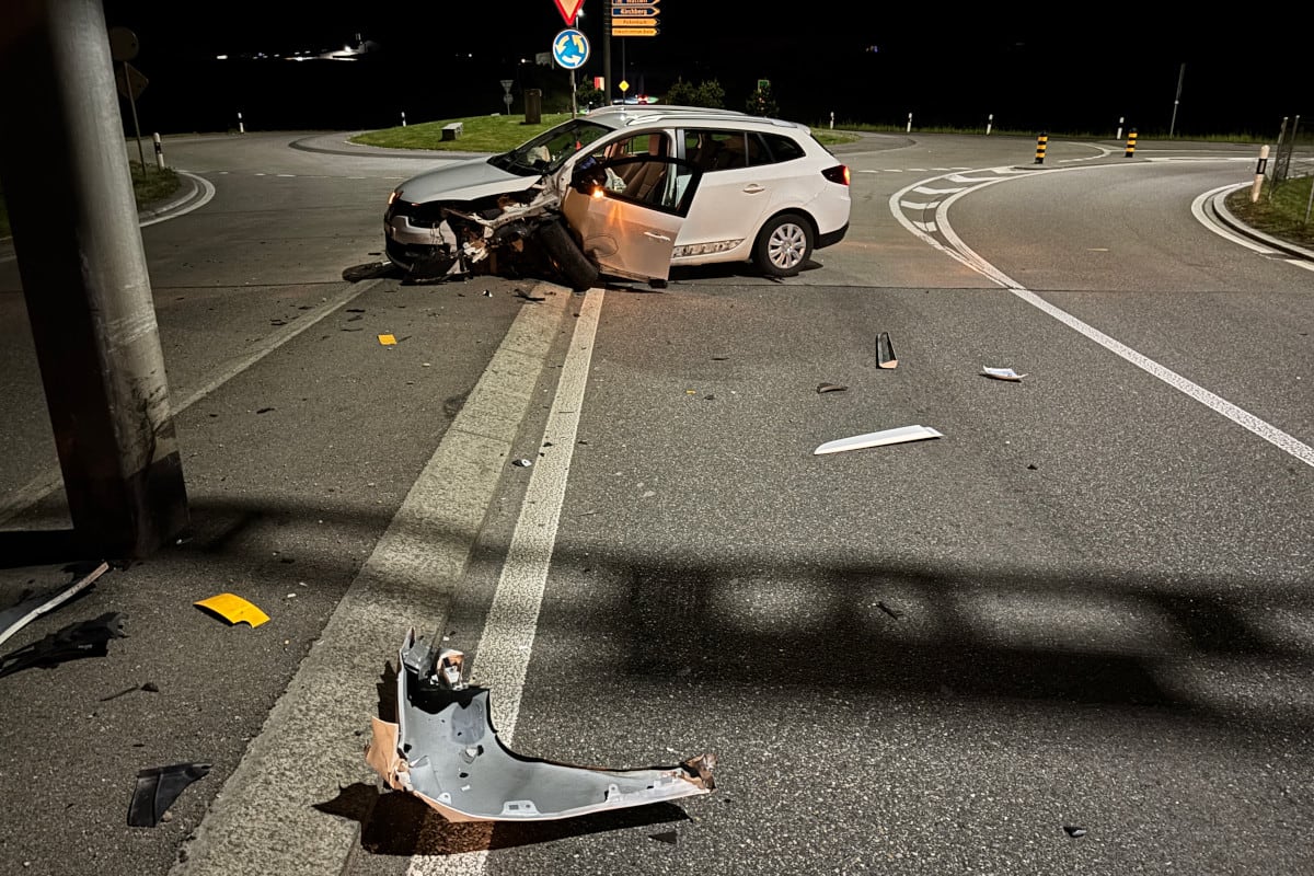 Rickenbach bei Wil TG – Unfall wegen Sekundenschlaf