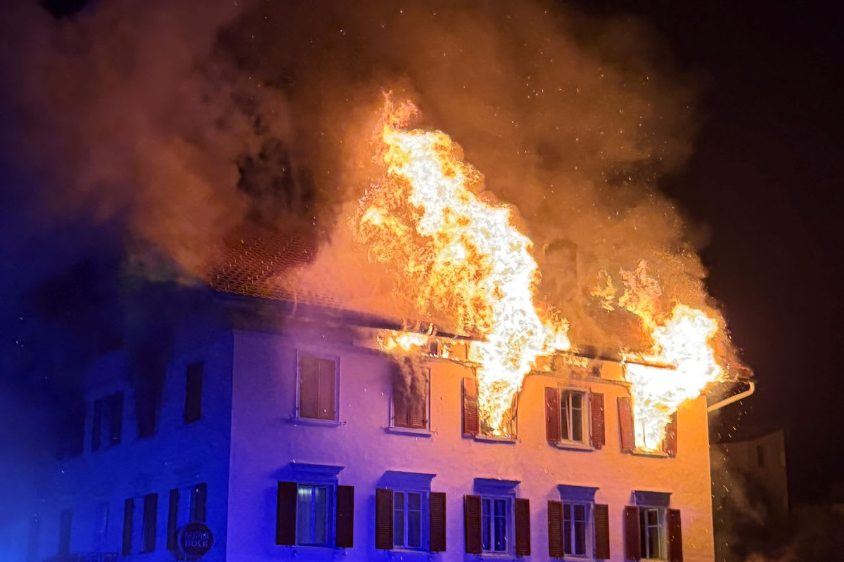 Thusis GR – Fünf Vermisste nach verheerendem Grossbrand