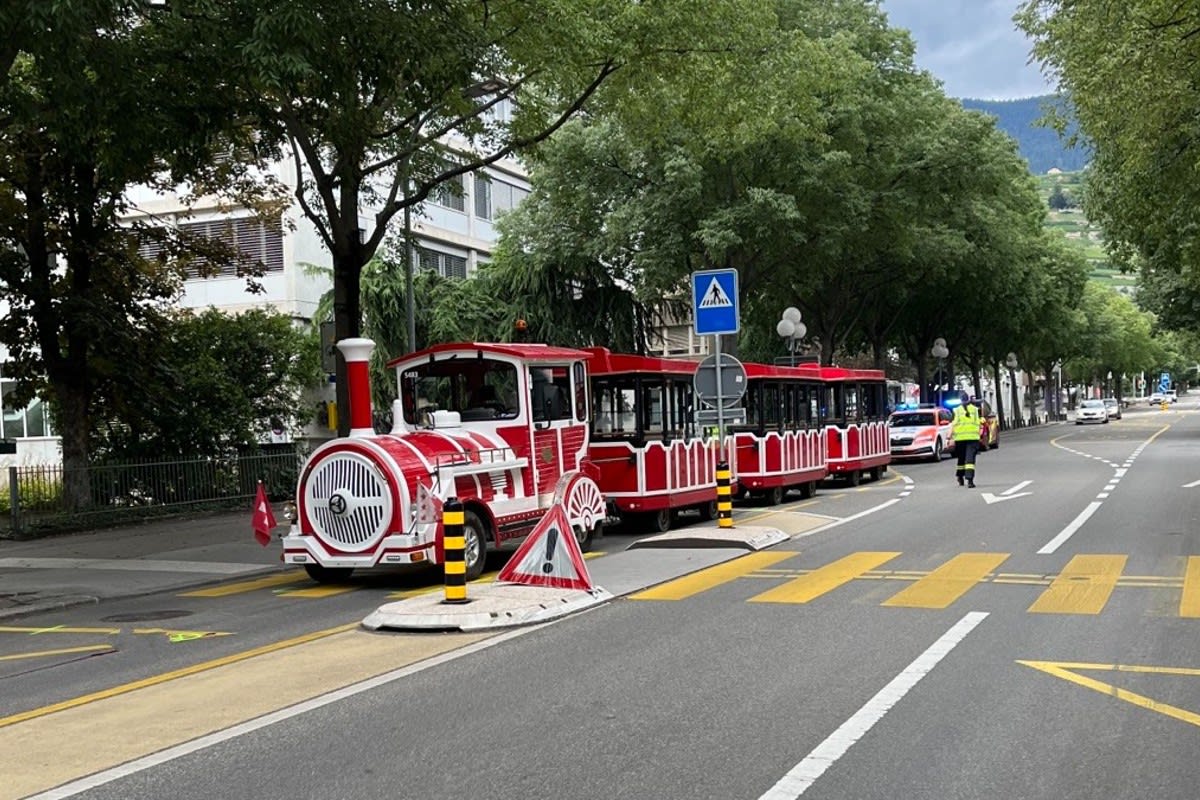 Sitten VS  - Person auf dem Fussgängerstreifen angefahren und schwer verletzt