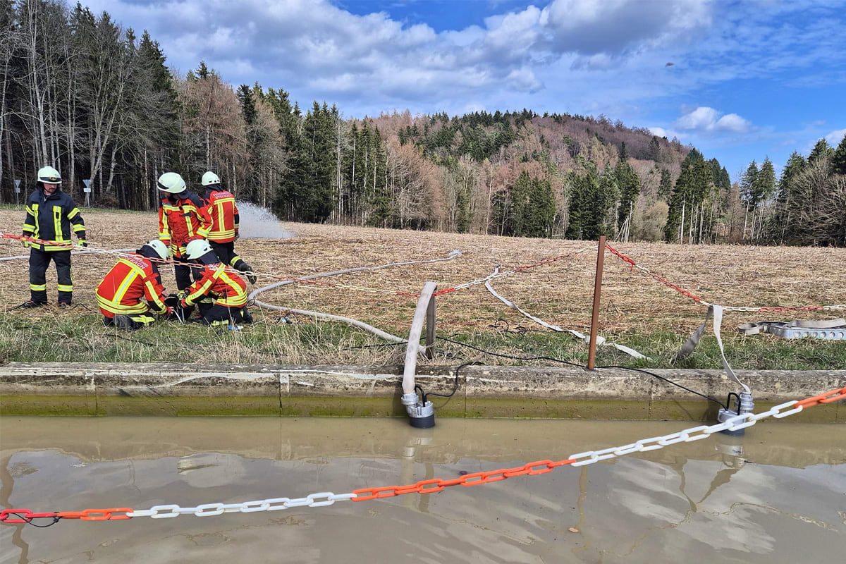 Stockach – Pferd aus Wasserbecken gerettet