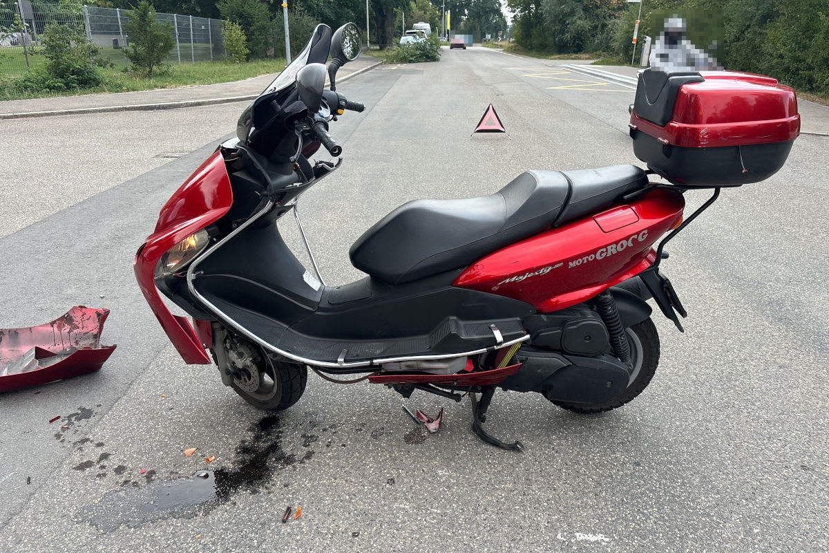 Solothurn – Unfall zwischen Motorroller und Auto