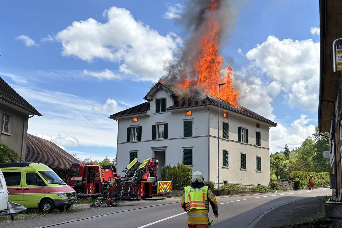 Frauenfeld TG – Verletzte Person nach Brand in Wohnhaus