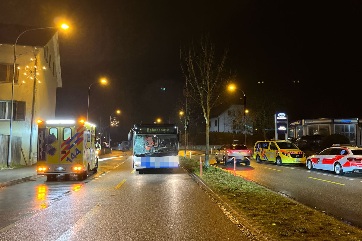 Wangen bei Olten SO – Fussgängerin von Linienbus erfasst und verletzt 
