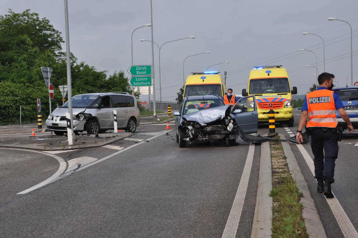 Auf der Autobahneinfahrt bei Kriegstetten SO verunfallt