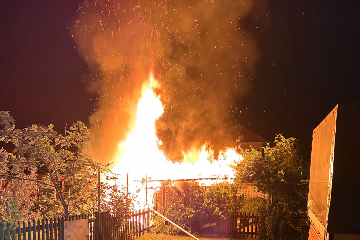 Rheineck SG – Brand zerstört Schrebergartenhäuschen