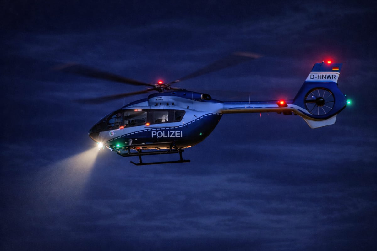 Laserpointer-Attacke auf Polizeihubschrauber in Ratingen