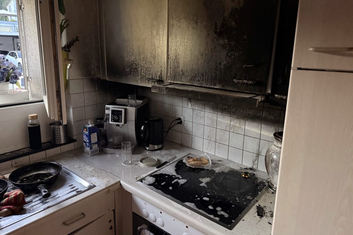 Schaffhausen – Mutter und Kind bei Küchenbrand verletzt