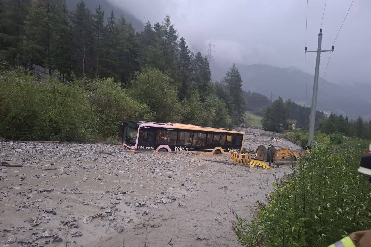 Schnann – Muren erfassen Linienbus