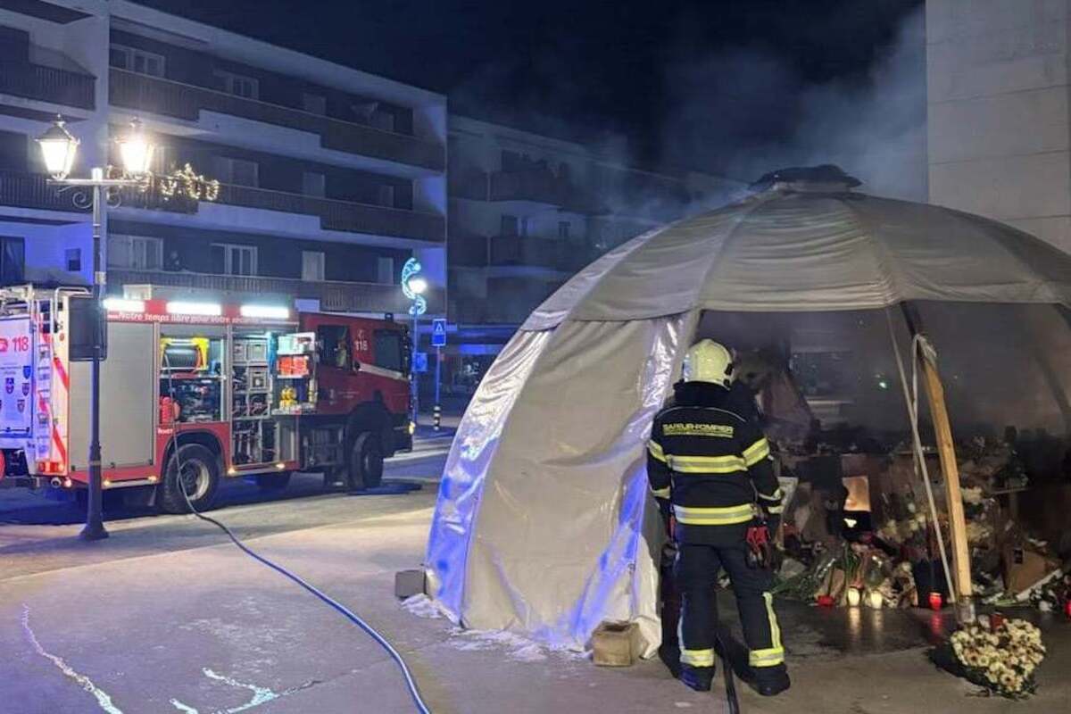 Feuer beschädigt Gedenkstätte für Opfer von Crans-Montana VS 