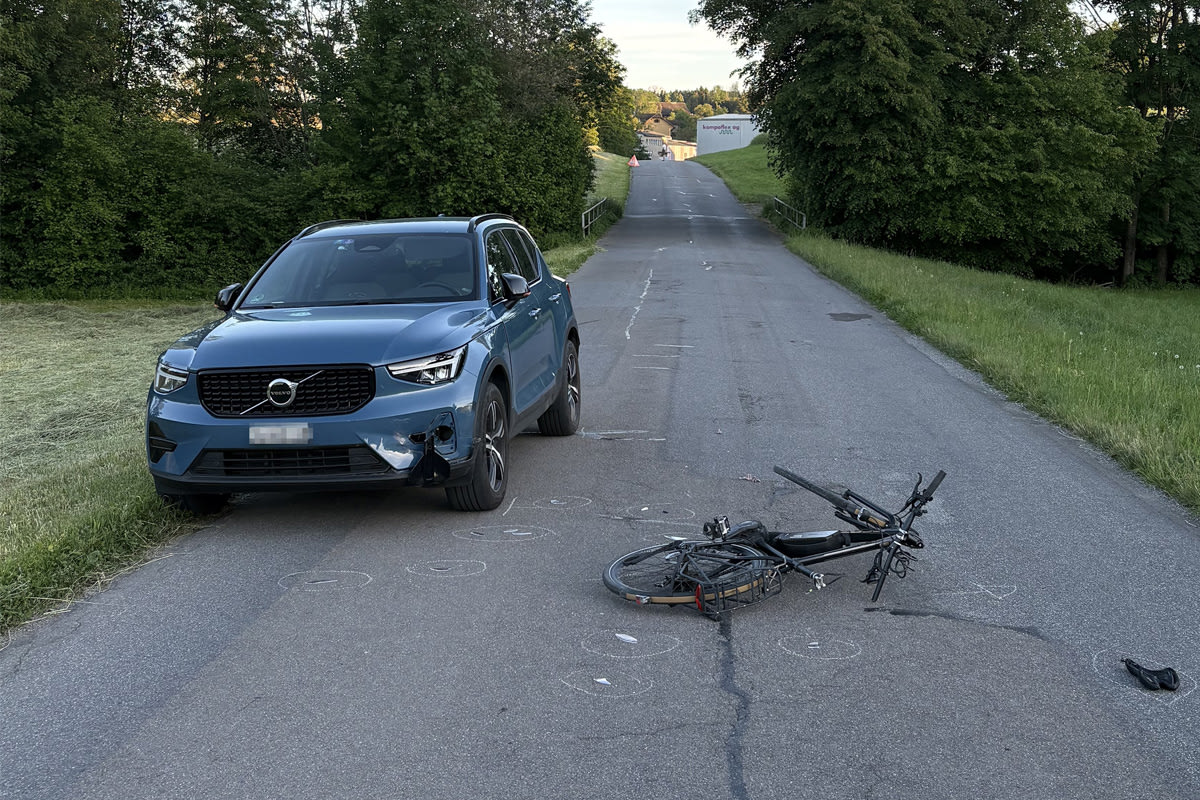 Salmsach TG – Alkoholisierte E-Bike-Fahrerin bei Kollision verletzt