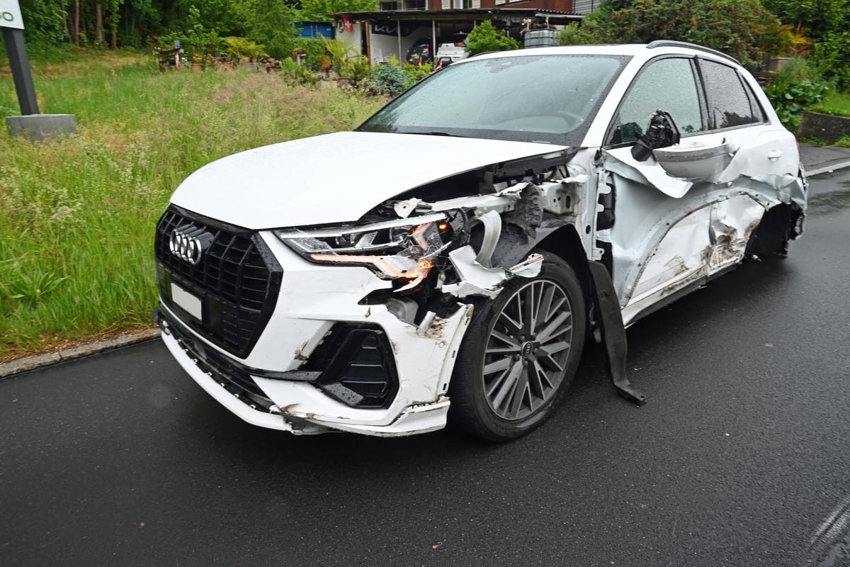 Greppen LU – Unfall auf Gegenfahrbahn