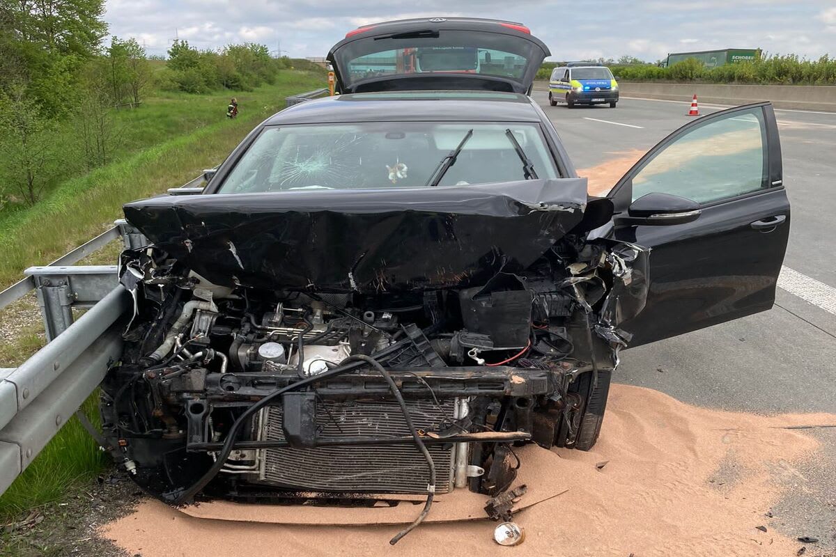 Schleiz - Stau aufgrund eines Unfalls auf der A9