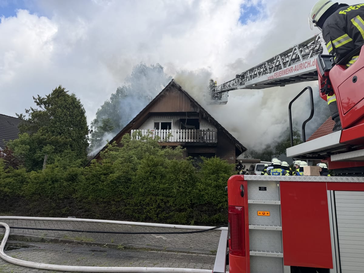 Aurich – Tödlicher Brand in Einfamilienhaus