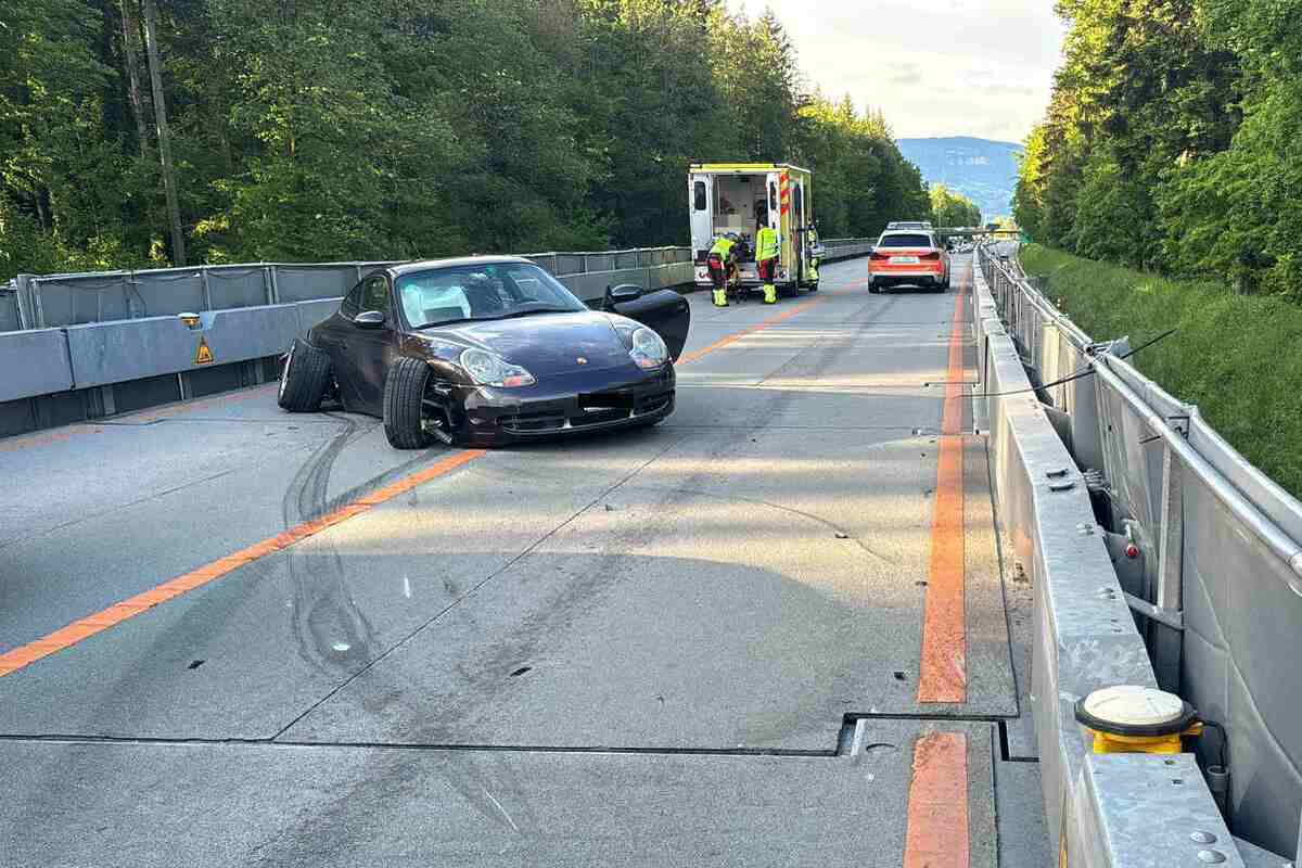 A1/Kriegstetten SO - Brücke nach Unfall gesperrt