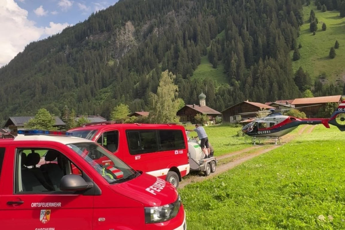 Partenen – Blitz setzt Baum in Brand