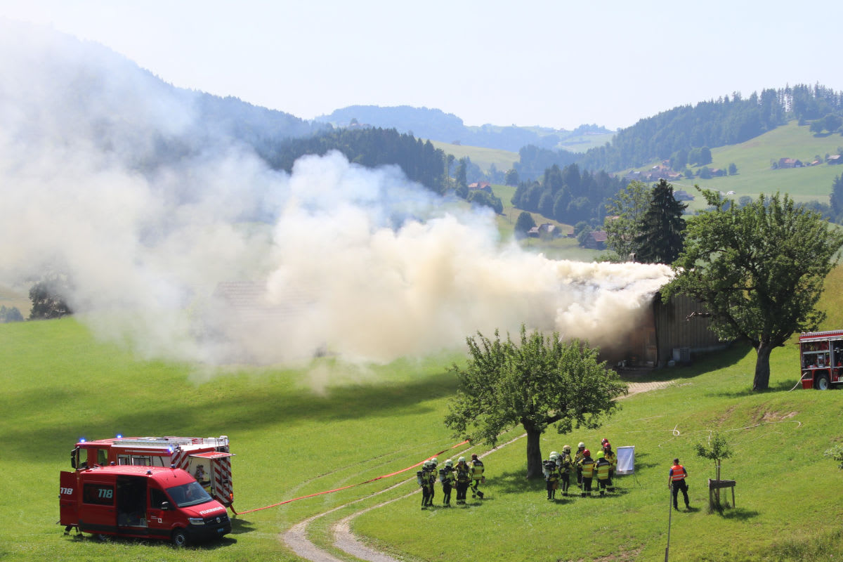 Haslen AI – Hoher Sachschaden nach Brand in Ferienhaus