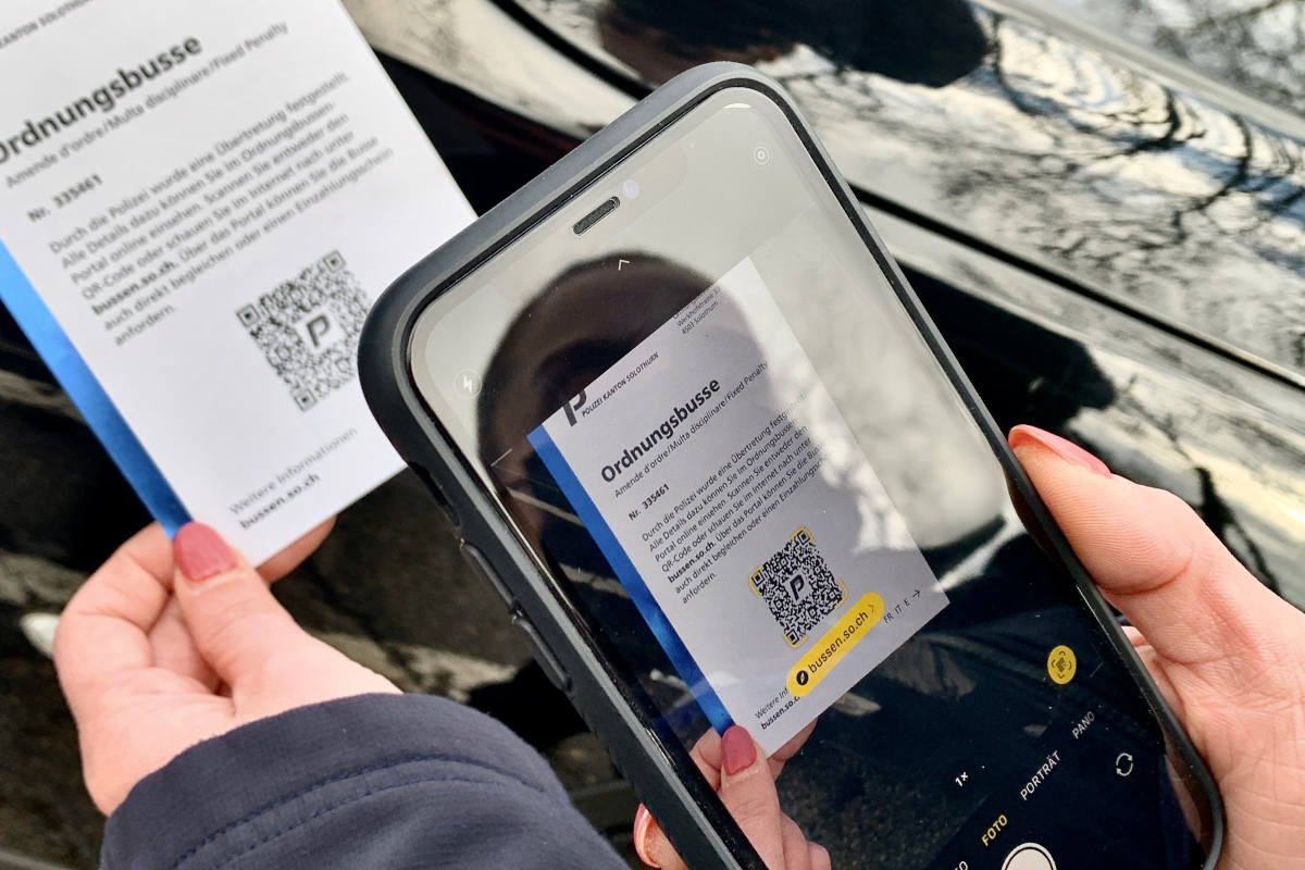 Kanton Solothurn – Kantonspolizei stellt auf digitales System für Ordnungsbussen um