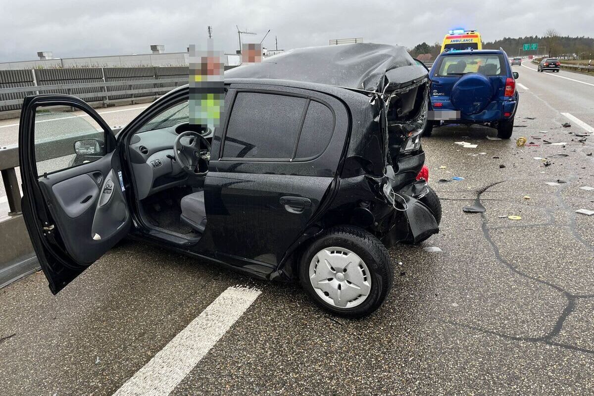 Luterbach SO - Auffahrunfall auf der Autobahn A5