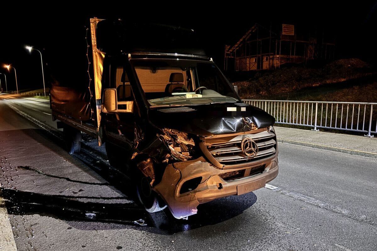 WIldunfall in Hätzingen GL – Lieferwagen kollidiert mit Hirsch