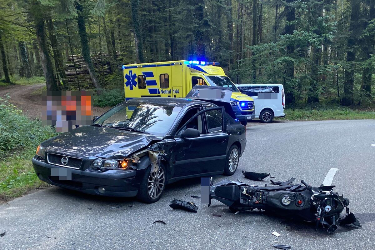 Gossliwil SO - Auf die Gegenfahrbahn geraten und verunfallt 
