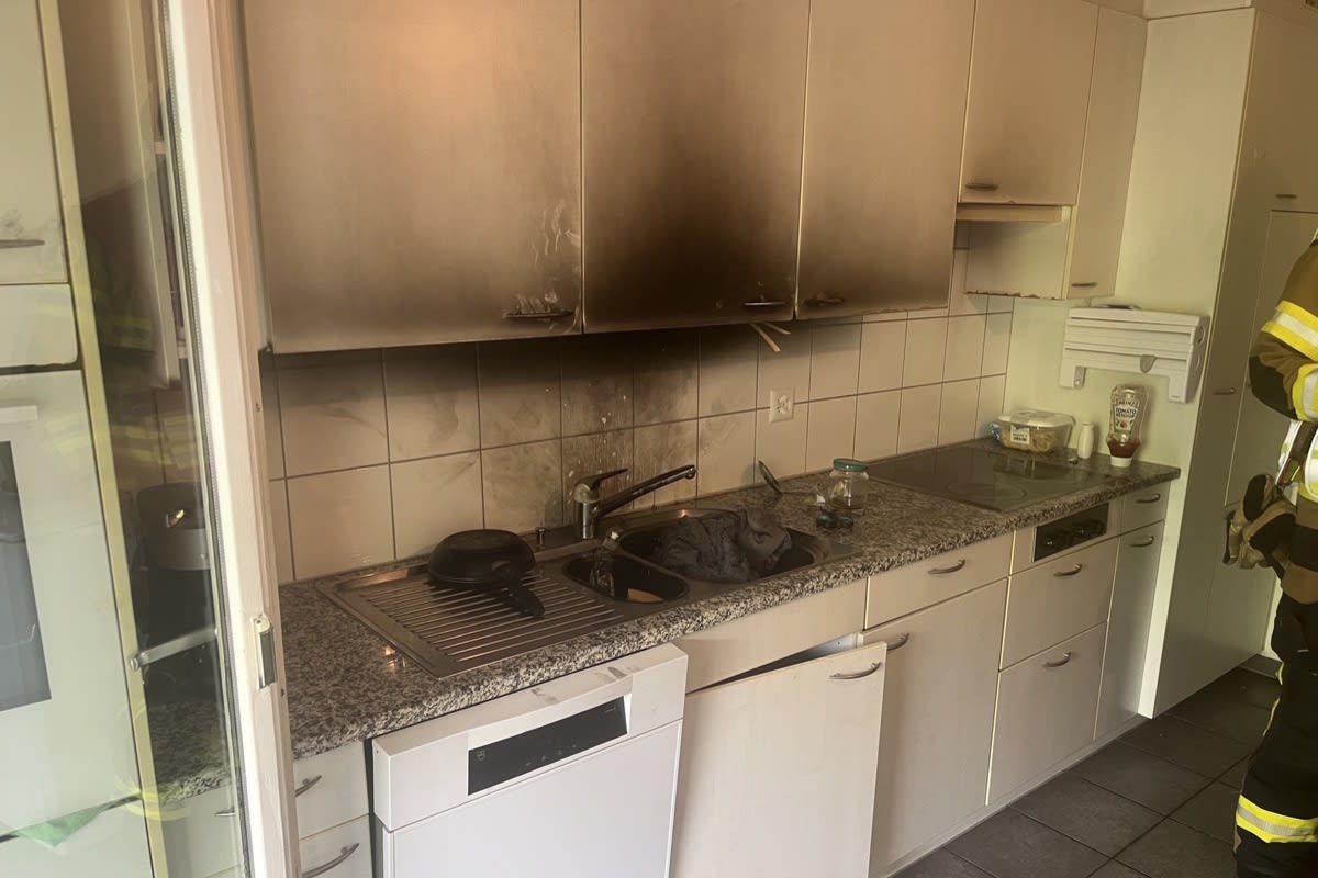 Oberuzwil SG – Öl in Pfanne fängt Feuer