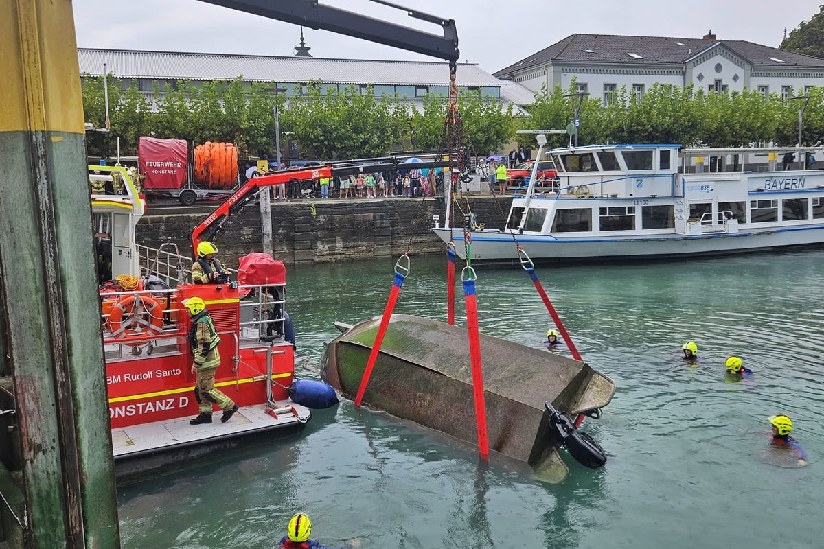 Konstanz – Motorboot kentert auf Bodensee