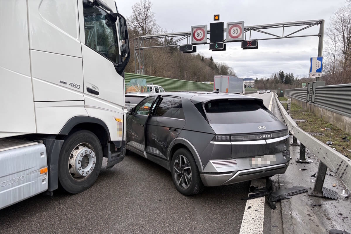 St.Gallen – Unfall auf A1 führt zu langem Rückstau