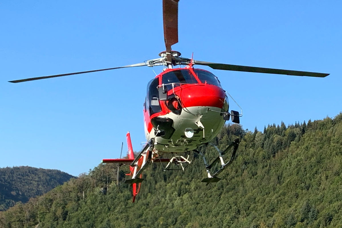 Balm bei Günsberg SO – Rega nach Wanderunfall im Einsatz