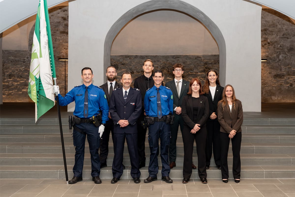 St. Gallen – Sechs Aspiranten starten Ausbildung bei der Polizei