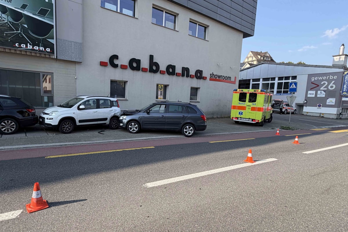 Herisau AR – Auf dem Weg zum Arzt in Unfall verwickelt