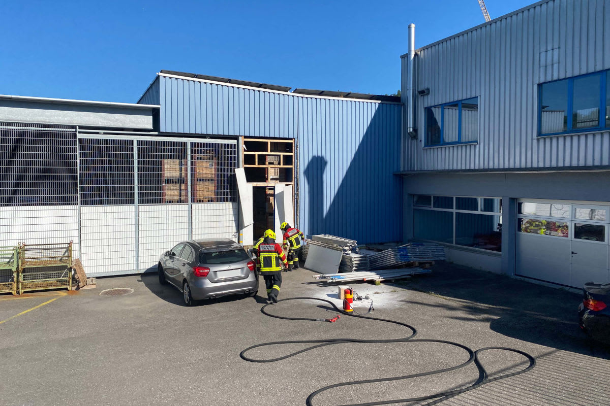 Baar ZG – Staubexplosion in Werkstatt