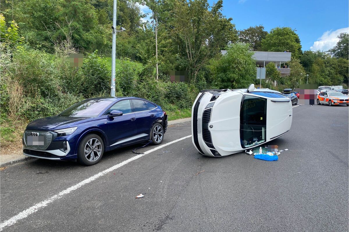 Hägendorf SO - Nach Unfall auf der Seite liegen geblieben