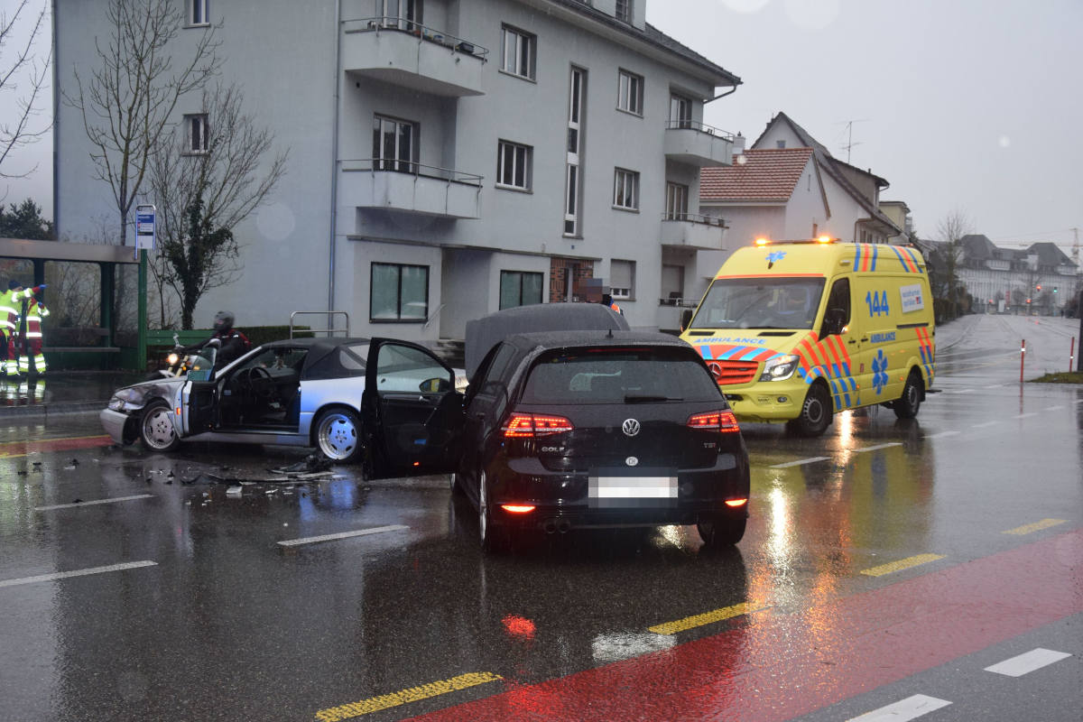 Olten SO – Zwei Personen bei Verkehrsunfall verletzt