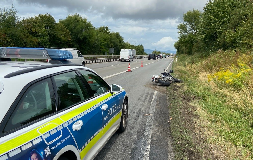 Landau – Schwerer Motorradunfall an Anschlussstelle Landau-Süd