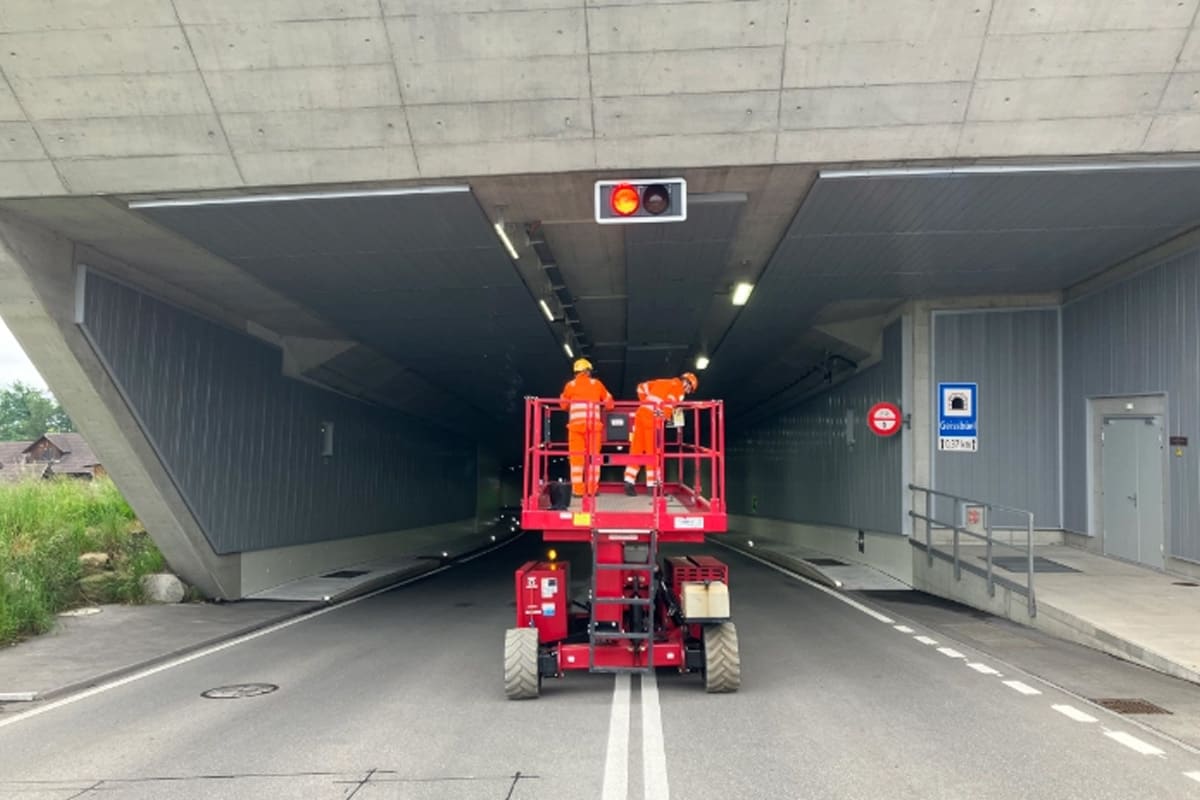 Baar ZG – Tunnel Geissbüel wegen Unterhaltsarbeiten gesperrt
