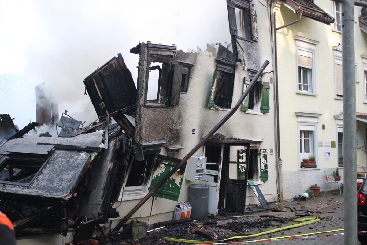 St. Gallen SG – Alle Vermissten nach Brand von Wohnhaus wohlauf