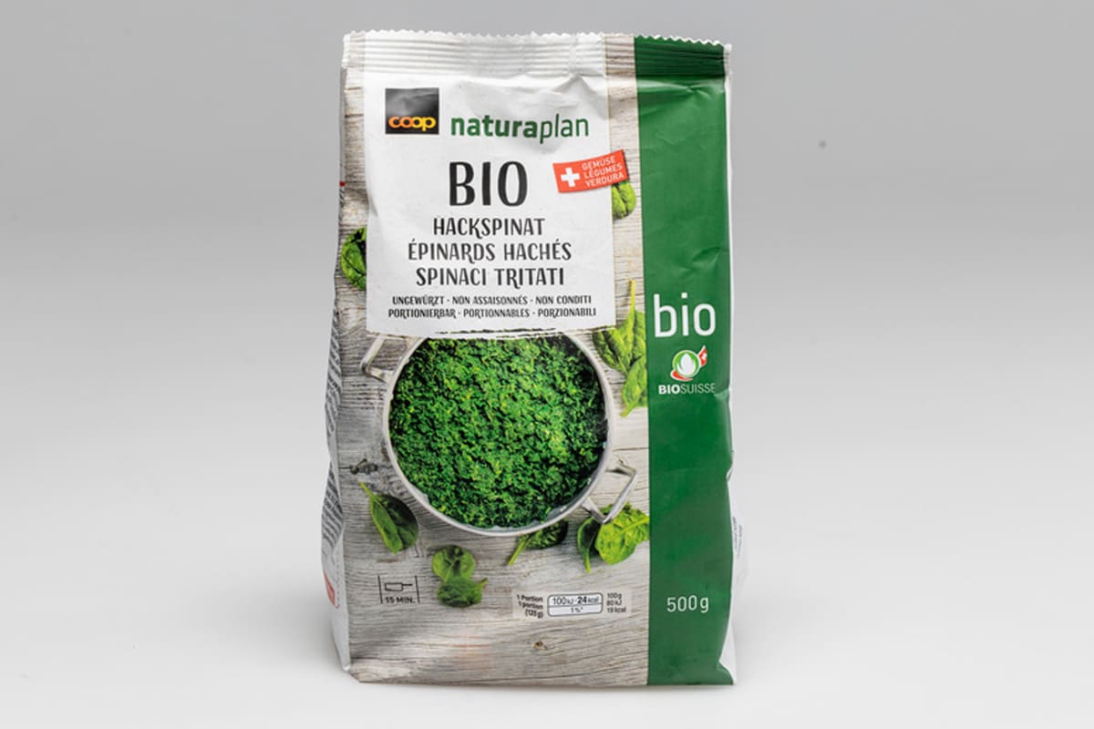 Coop ruft Bio Spinat wegen falschem Inhalt zurück