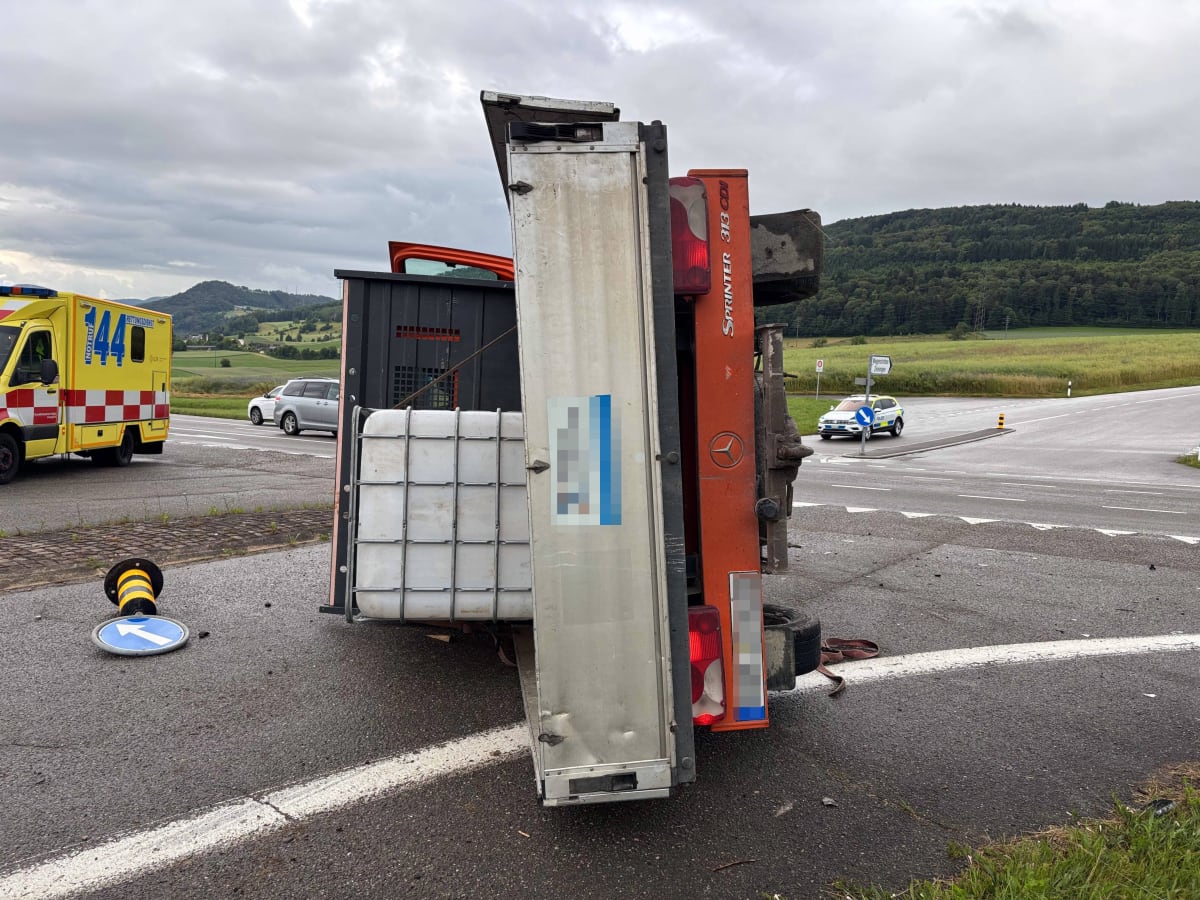 Unfall in Zeiningen AG – Vortritt missachtet